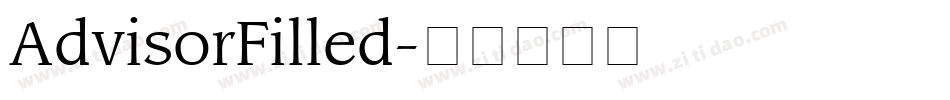 AdvisorFilled字体转换