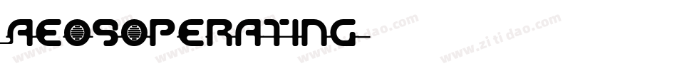 AeosOperating字体转换
