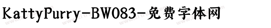 KattyPurry-BW083字体转换