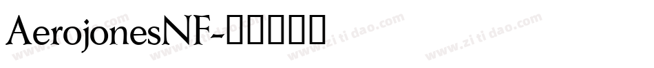AerojonesNF字体转换