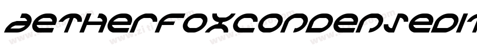 AetherfoxCondensedItalic-2oxd字体转换