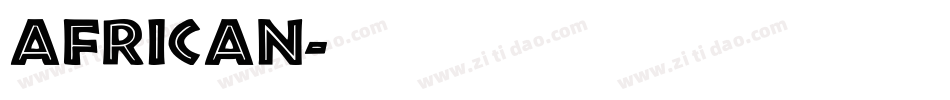 African字体转换