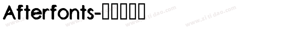Afterfonts字体转换