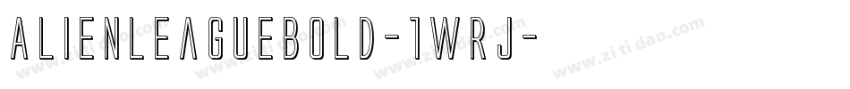 AlienLeagueBold-1WRj字体转换