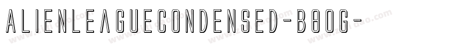 AlienLeagueCondensed-B8OG字体转换