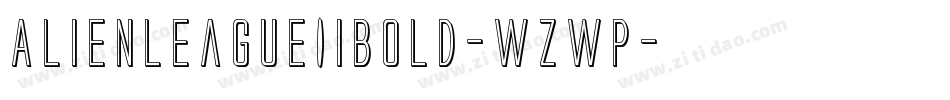 AlienLeagueIiBold-wzWP字体转换