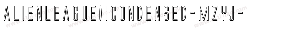 AlienLeagueIiCondensed-mzyj字体转换