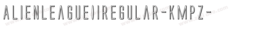 AlienLeagueIiRegular-KmpZ字体转换
