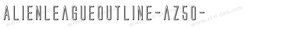 AlienLeagueOutline-az5o字体转换