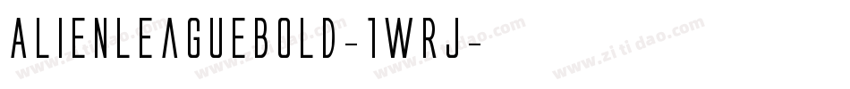 AlienLeagueBold-1WRj字体转换