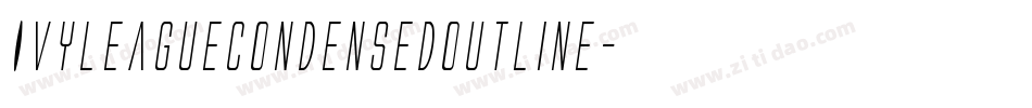 IvyLeagueCondensedOutline字体转换