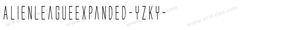 AlienLeagueExpanded-YZKy字体转换