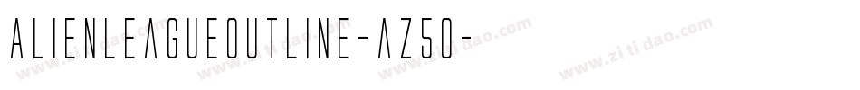 AlienLeagueOutline-az5o字体转换
