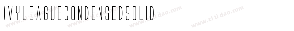 IvyLeagueCondensedSolid字体转换