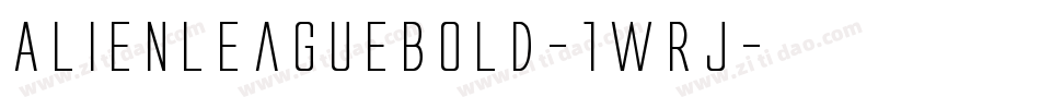 AlienLeagueBold-1WRj字体转换