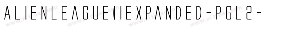 AlienLeagueIiExpanded-Pgl2字体转换