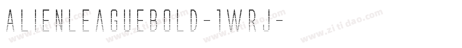 AlienLeagueBold-1WRj字体转换