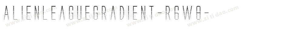 AlienLeagueGradient-r6W8字体转换