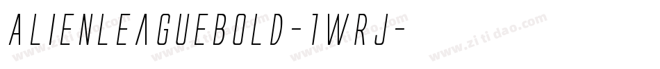 AlienLeagueBold-1WRj字体转换