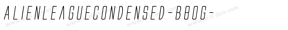 AlienLeagueCondensed-B8OG字体转换