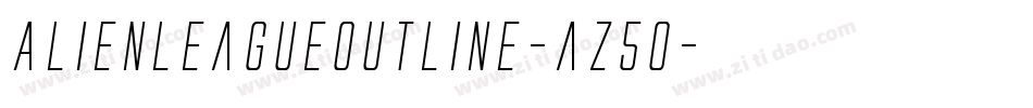 AlienLeagueOutline-az5o字体转换