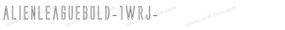 AlienLeagueBold-1WRj字体转换