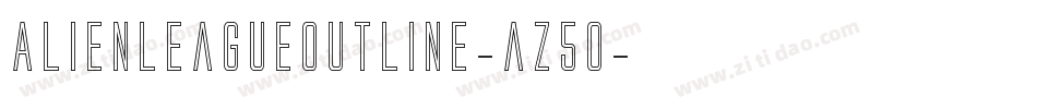 AlienLeagueOutline-az5o字体转换