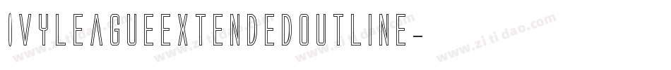 IvyLeagueExtendedOutline字体转换