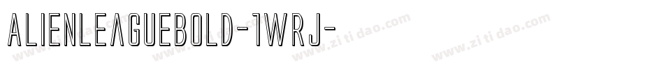 AlienLeagueBold-1WRj字体转换