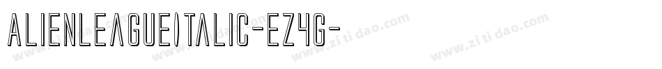 AlienLeagueItalic-ez4g字体转换