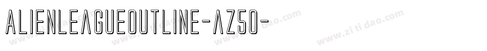 AlienLeagueOutline-az5o字体转换