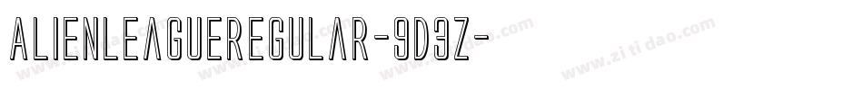 AlienLeagueRegular-9D3Z字体转换