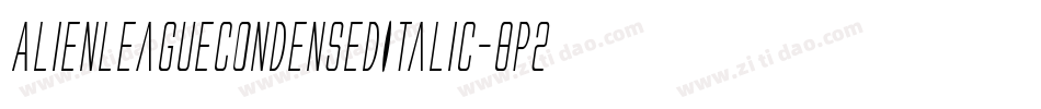 AlienLeagueCondensedItalic-8p2Z字体转换