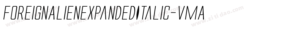 ForeignAlienExpandedItalic-vmAnO字体转换