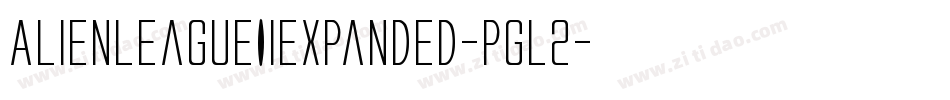 AlienLeagueIiExpanded-Pgl2字体转换