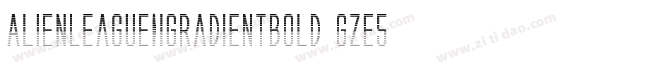 AlienLeagueIiGradientBold-gze5字体转换