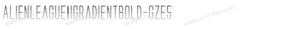 AlienLeagueIiGradientBold-gze5字体转换