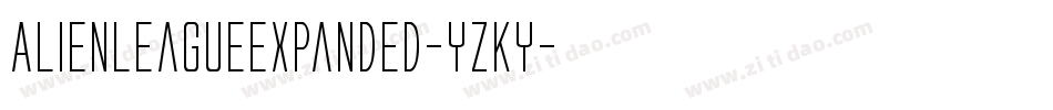AlienLeagueExpanded-YZKy字体转换