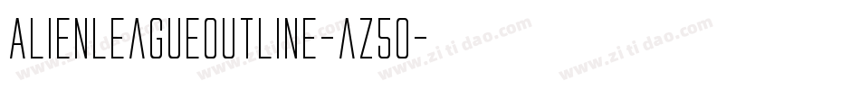 AlienLeagueOutline-az5o字体转换