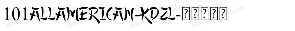 101AllAmerican-Kdzl字体转换