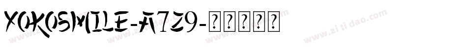 YokoSmile-a7Z9字体转换