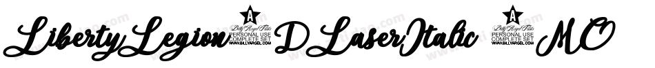 LibertyLegion3DLaserItalic-8MOn0字体转换