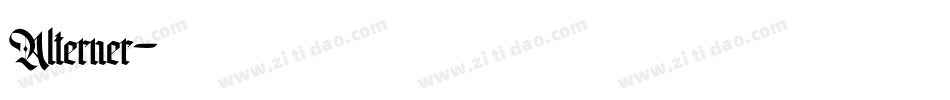 Alterner字体转换