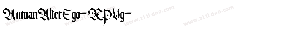 HumanAlterEgo-XPVg字体转换