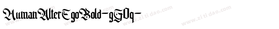 HumanAlterEgoBold-gG0q字体转换