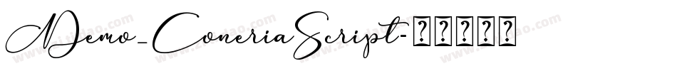 Demo_ConeriaScript字体转换