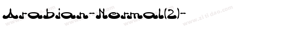 Arabian-Normal(2)字体转换