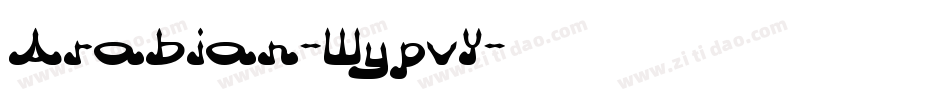 Arabian-WypvY字体转换