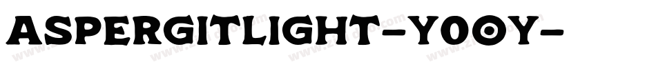 AspergitLight-Y0oy字体转换