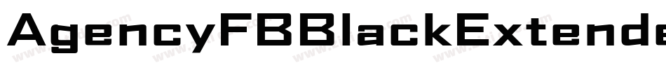 AgencyFBBlackExtended字体转换